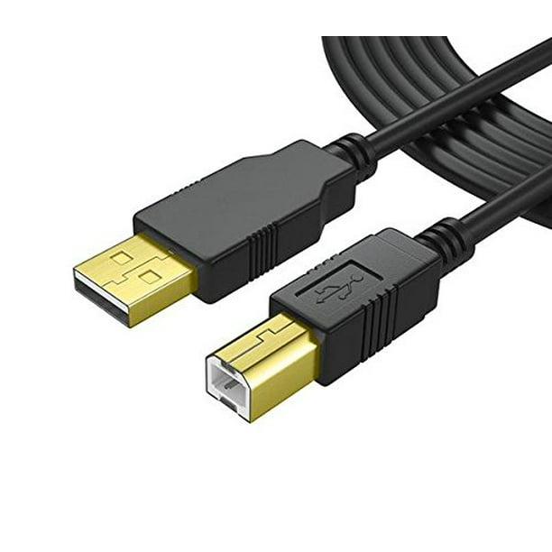 8FT AC Power Cord High Speed 2.0 USB Cable Compatible with Star Micronics TSP143IIU 39464011 USB Printer OMNI120717038 OMNIHIL 
